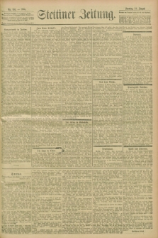 Stettiner Zeitung. 1901, Nr. 193 (18 August)