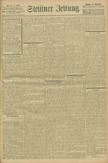 Stettiner Zeitung. 1901, Nr. 217 (15 September)