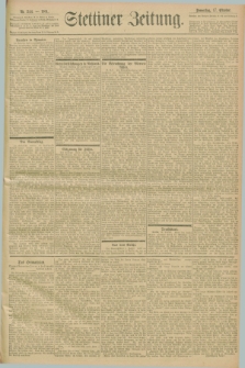 Stettiner Zeitung. 1901, Nr. 244 (17 Oktober)
