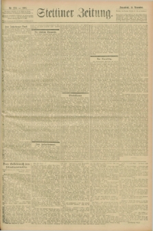 Stettiner Zeitung. 1901, Nr. 270 (16 November)