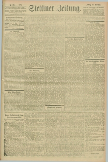 Stettiner Zeitung. 1901, Nr. 274 (22 November)
