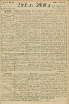 Stettiner Zeitung. 1901, Nr. 294 (15 Dezember)