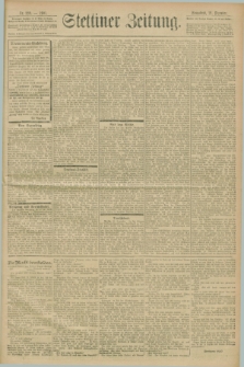 Stettiner Zeitung. 1901, Nr. 299 (21 Dezember)