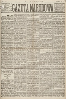 Gazeta Narodowa. 1879, nr 218