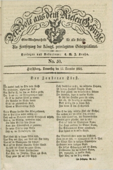 Der Bote aus dem Riesen-Gebirge : als Fortsetzung der Königl. privilegirten Gebirgsblätter : eine Wochenschrift für alle Stände. Jg.19, No. 50 (15 December 1831) + dod.