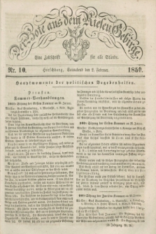 Der Bote aus dem Riesen-Gebirge : eine Zeitschrift für alle Stände. Jg.38, Nr. 10 (2 Februar 1850) + dod.