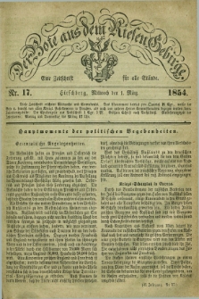 Der Bote aus dem Riesen-Gebirge : eine Zeitschrift für alle Stände. Jg.42, Nr. 17 (1 März 1854) + dod.