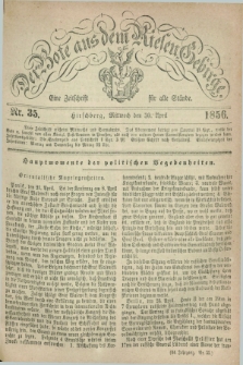 Der Bote aus dem Riesen-Gebirge : eine Zeitschrift für alle Stände. Jg.44, Nr. 35 (30 April 1856) + dod.