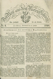 Der Bote aus dem Riesen-Gebirge : eine Zeitschrift für alle Stände. Jg.46, Nr. 3 (9 Januar 1858) + dod.