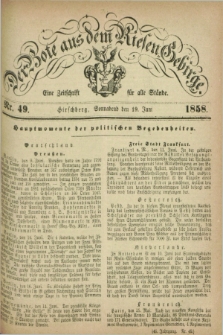Der Bote aus dem Riesen-Gebirge : eine Zeitschrift für alle Stände. Jg.46, Nr. 49 (19 Juni 1858) + dod.