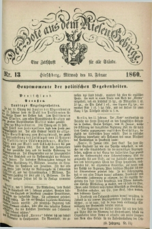 Der Bote aus dem Riesen-Gebirge : eine Zeitschrift für alle Stände. Jg.48, Nr. 13 (15 Februar 1860) + dod.
