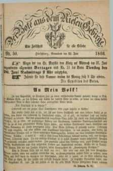 Der Bote aus dem Riesen-Gebirge : eine Zeitschrift für alle Stände. Jg.54, Nr. 50 (23 Juni 1866) + dod.