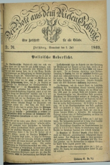 Der Bote aus dem Riesen-Gebirge : eine Zeitschrift für alle Stände. Jg.57, Nr. 76 (3 Juli 1869) + dod.