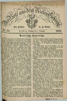 Der Bote aus dem Riesen-Gebirge : eine Zeitschrift für alle Stände. Jg.57, Nr. 131 (9 November 1869) + dod.