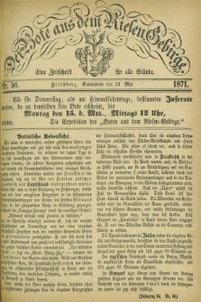 Der Bote aus dem Riesen-Gebirge : eine Zeitschrift für alle Stände. Jg.59, Nr. 56 (13 Mai 1871) + dod.