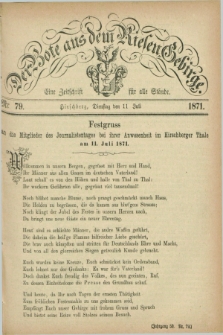 Der Bote aus dem Riesen-Gebirge : eine Zeitschrift für alle Stände. Jg.59, Nr. 79 (11 Juli 1871) + dod.