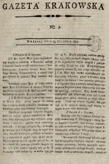 Gazeta Krakowska. 1805, nr 7