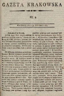 Gazeta Krakowska. 1805, nr 9