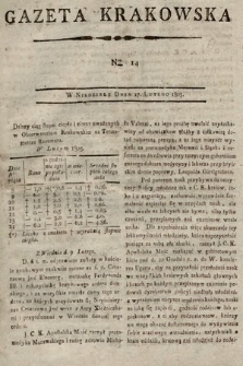 Gazeta Krakowska. 1805, nr 14