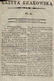 Gazeta Krakowska. 1805, nr 15