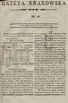 Gazeta Krakowska. 1805, nr 16