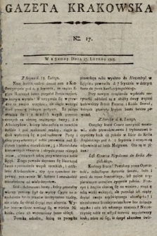 Gazeta Krakowska. 1805, nr 17