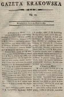Gazeta Krakowska. 1805, nr 23