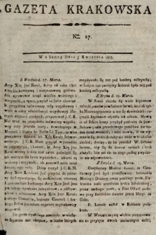 Gazeta Krakowska. 1805, nr 27