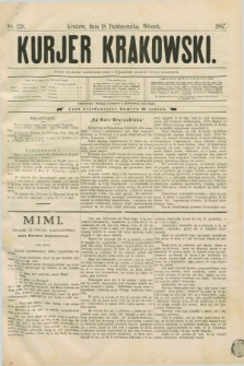 Kurjer Krakowski. [R.1], nr 238 (18 października 1887)