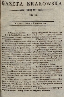 Gazeta Krakowska. 1805, nr 29