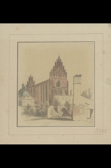 [Widok kościoła Ojców Dominikanów w Krakowie po pożarze w 1850 roku]
