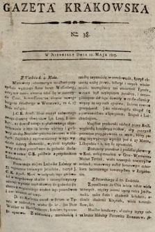 Gazeta Krakowska. 1805, nr 38