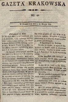 Gazeta Krakowska. 1805, nr 42