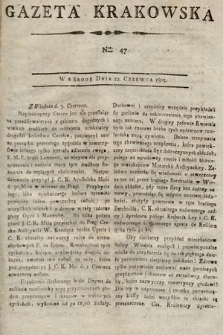 Gazeta Krakowska. 1805, nr 47