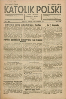 Katolik Polski. R.3, nr 260 (12 listopada 1927)