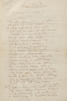 Rękopisy wierszy Teofila Lenartowicza i wycinki z gazet zawierające fragmenty utworów oraz wzmianki o jego śmierci i pogrzebie