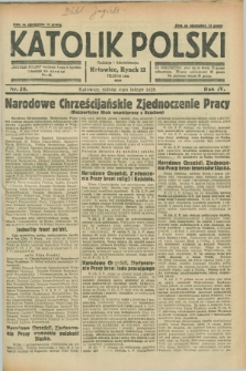 Katolik Polski. R.4, nr 28 (4 lutego 1928) + dod.