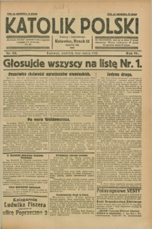 Katolik Polski. R.4, nr 53 (4 marca 1928) + dod.