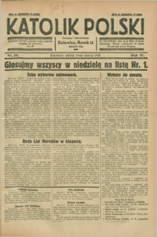 Katolik Polski. R.4, nr 58 (10 marca 1928) + dod.