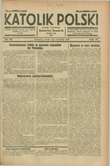 Katolik Polski. R.4, nr 79 (4 kwietnia 1928) + dod.