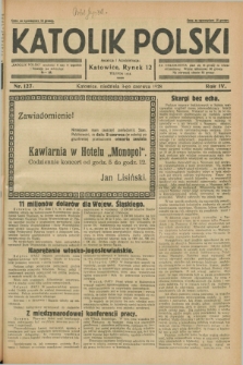 Katolik Polski. R.4, nr 127 (3 czerwca 1928) + dod.