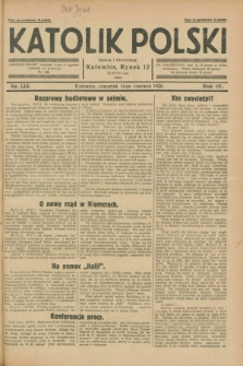 Katolik Polski. R.4, nr 135 (14 czerwca 1928) + dod.