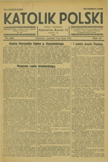 Katolik Polski. R.4, nr 152 (5 lipca 1928) + dod.