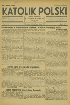 Katolik Polski. R.4, nr 154 (7 lipca 1928) + dod.