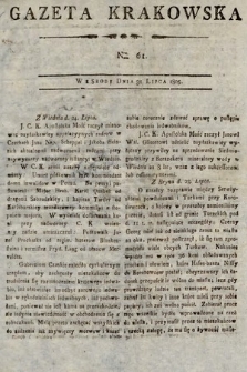 Gazeta Krakowska. 1805, nr 61