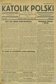 Katolik Polski. R.4, nr 171 (27 lipca 1928) + dod.