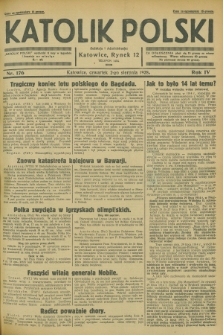 Katolik Polski. R.4, nr 176 (2 sierpnia 1928) + dod.
