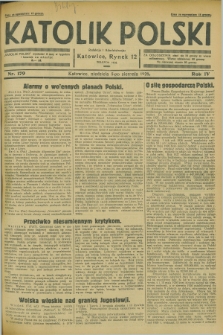 Katolik Polski. R.4, nr 179 (5 sierpnia 1928) + dod.