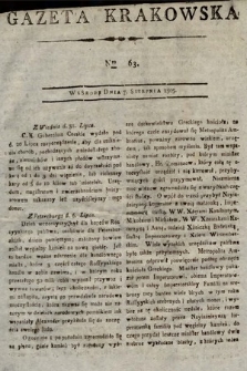 Gazeta Krakowska. 1805, nr 63