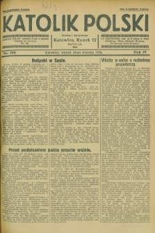 Katolik Polski. R.4, nr 198 (28 sierpnia 1928) + dod.